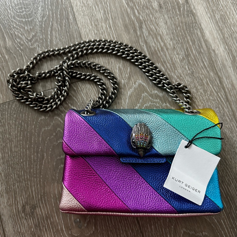 Kurt Geiger London Mini Kensington Rainbow Crossbody Bag